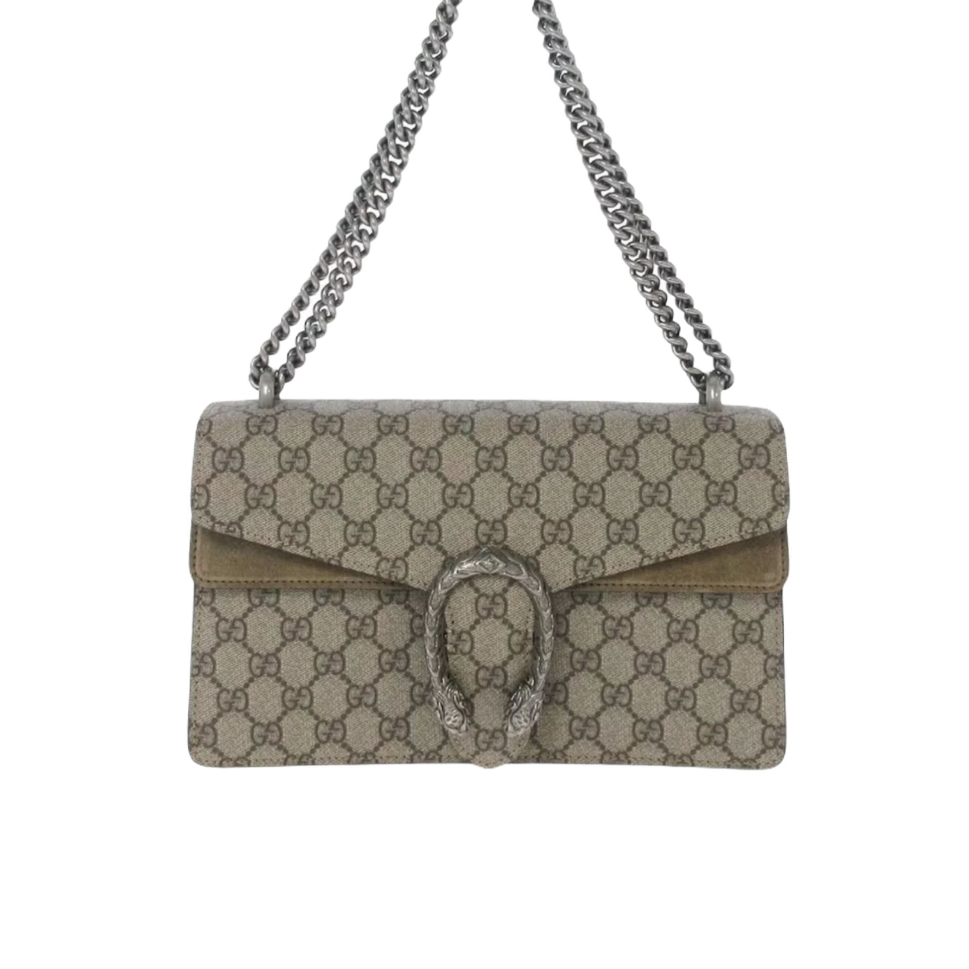 Gucci Monogram Chain Leather Shoulder Bag