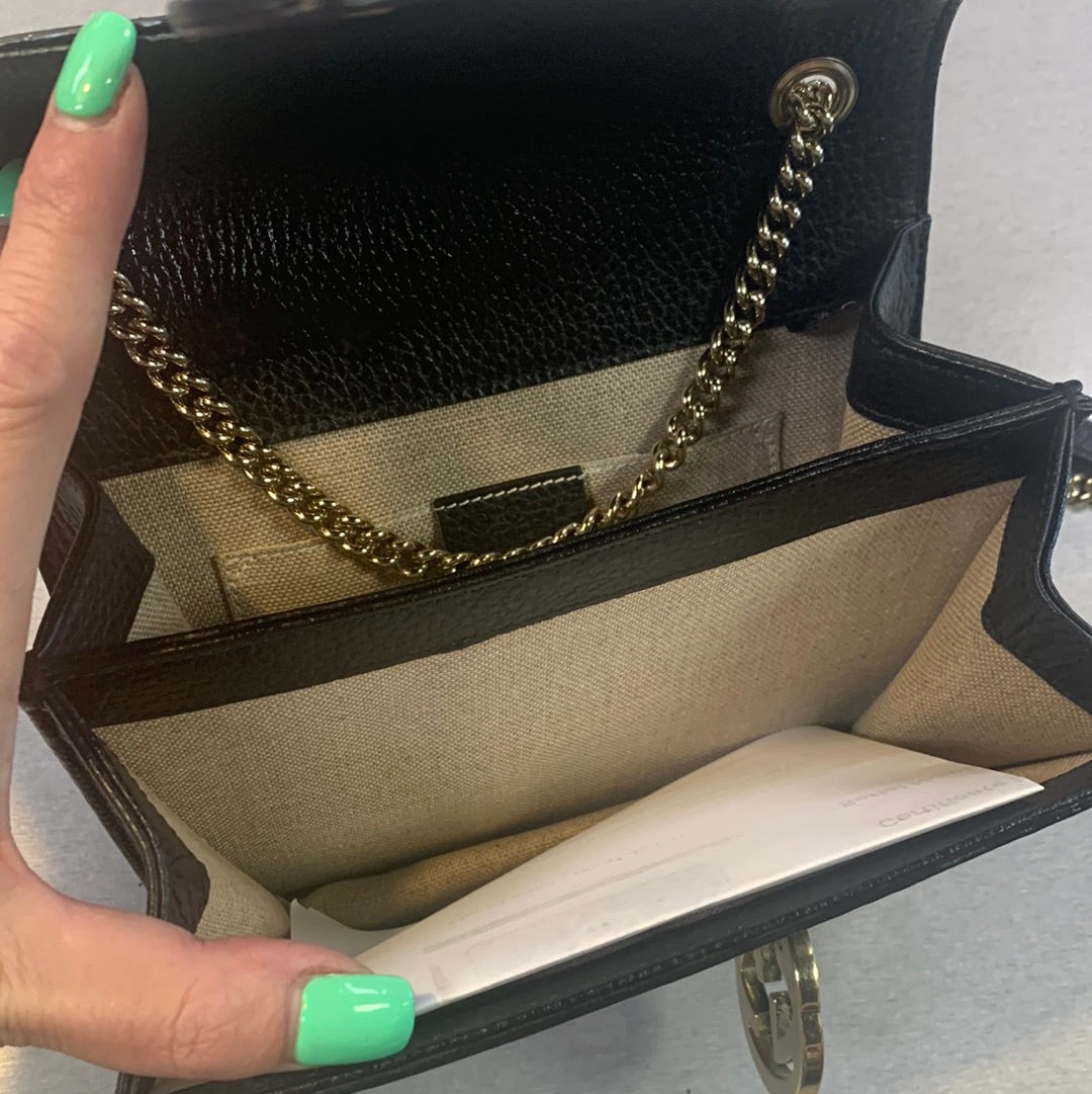 Gucci Leather Chain Crossbody Style 1