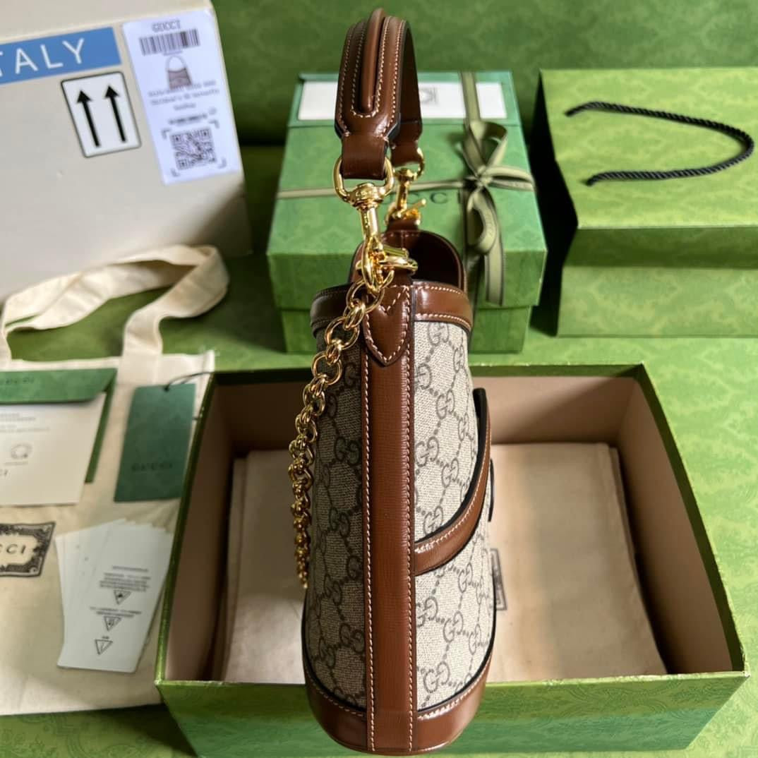 Gucci Monogram Chain Leather Crossbody