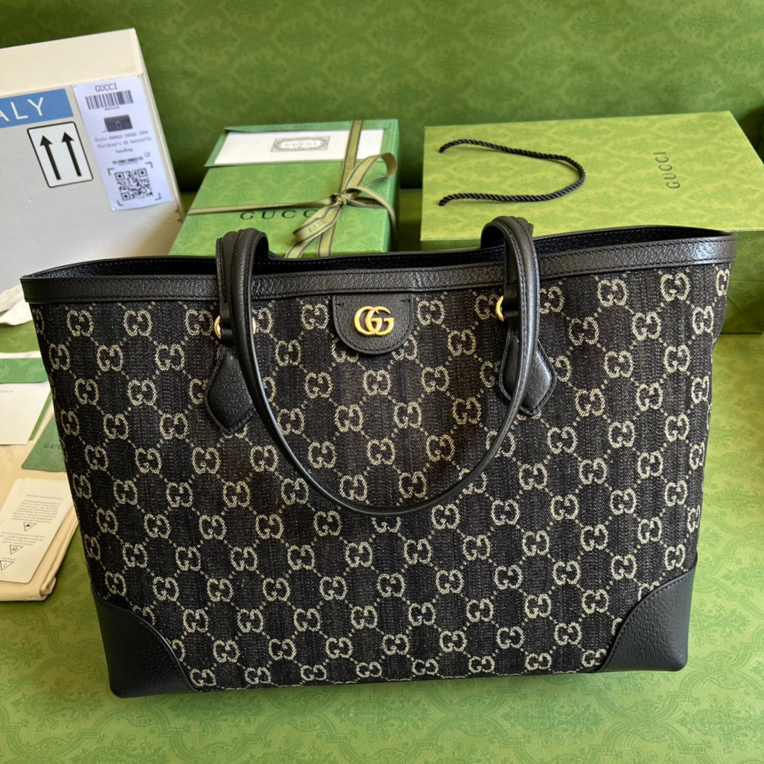 Gucci Ophidia Leather Monogram Tote Style 3