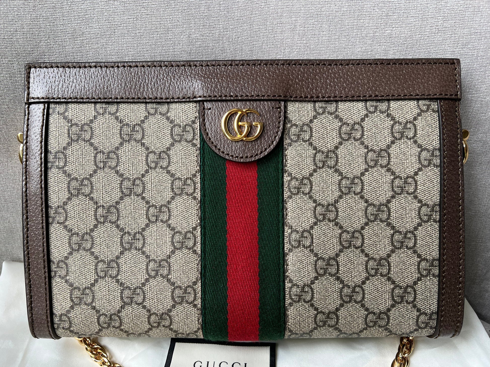 Gucci Chain Leather Shoulder Bag