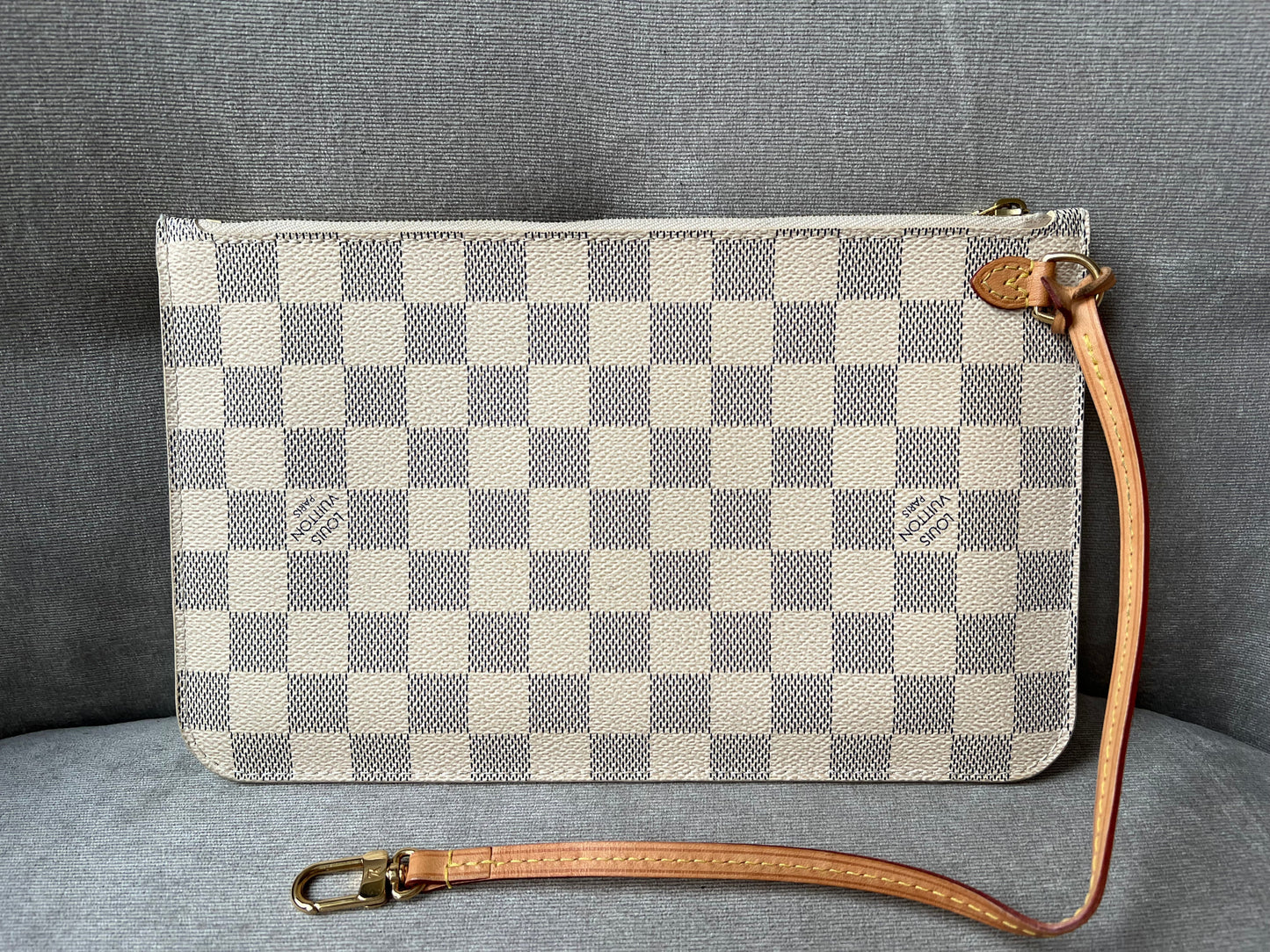 Louis Vuitton Pouch (from Neverfull MM) in Damier Azur Tote