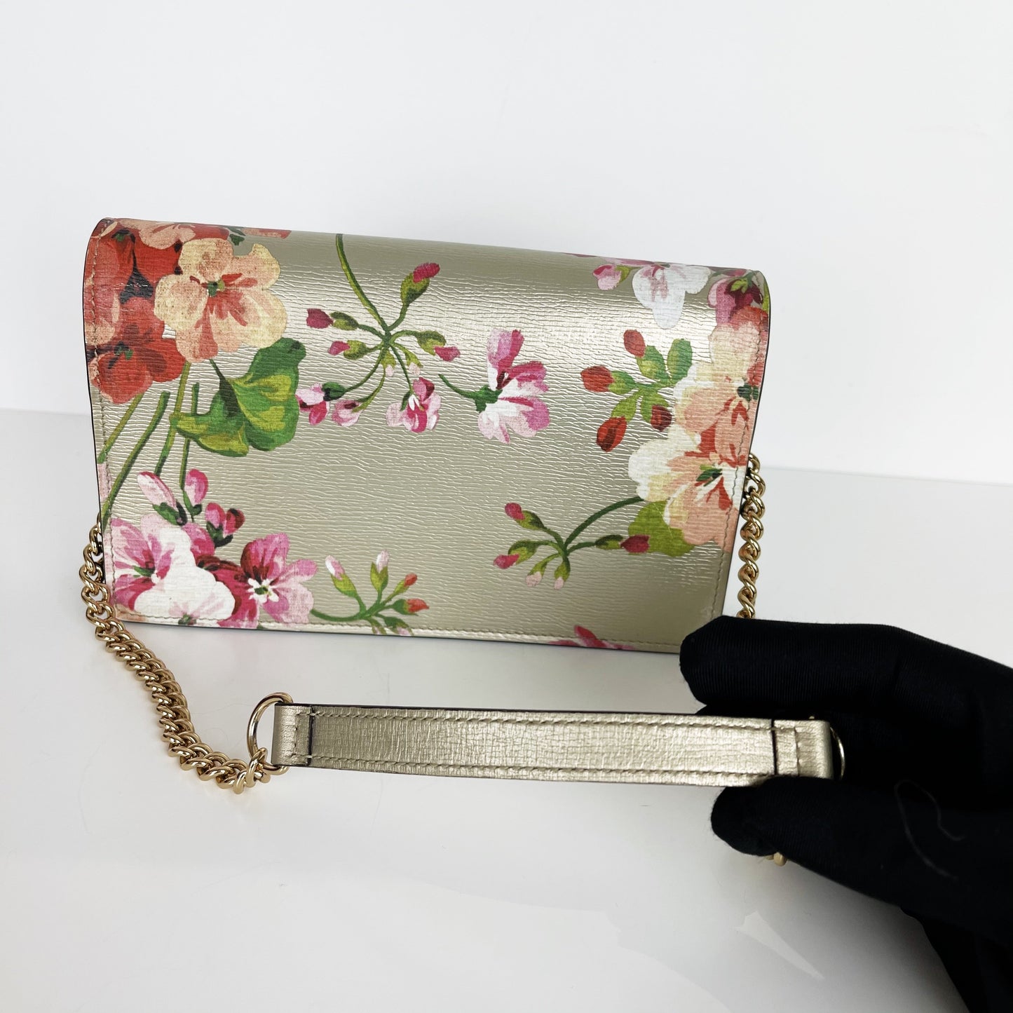 Gucci Chain Leather Crossbody