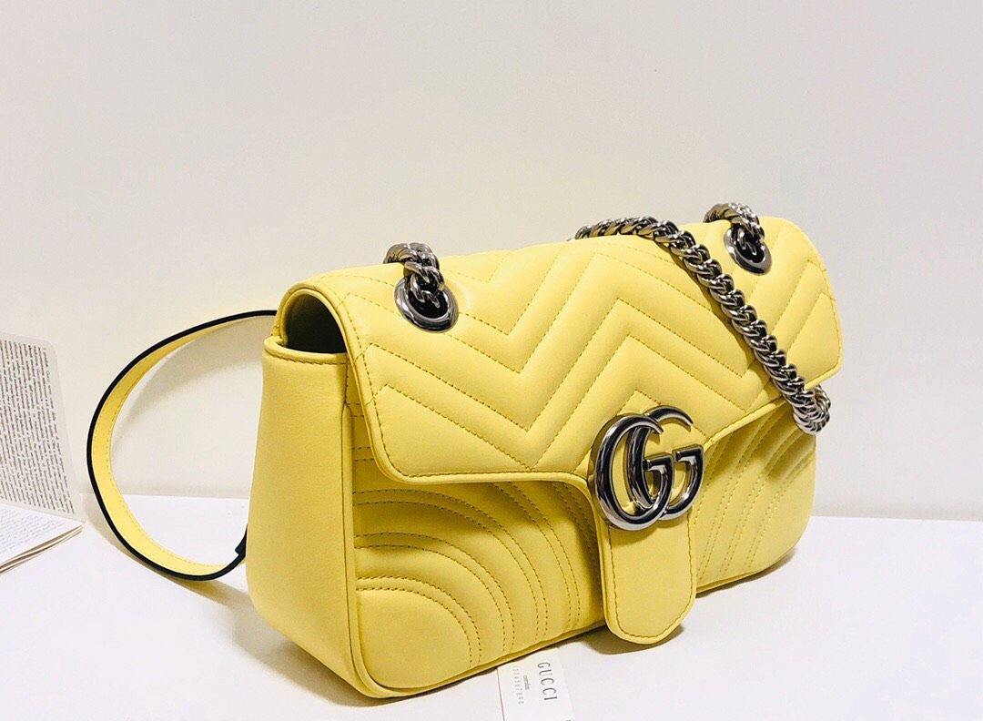 Gucci Monogram Chain Leather Crossbody