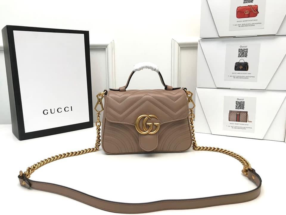 Gucci Leather Chain Shoulder Bag Style 7