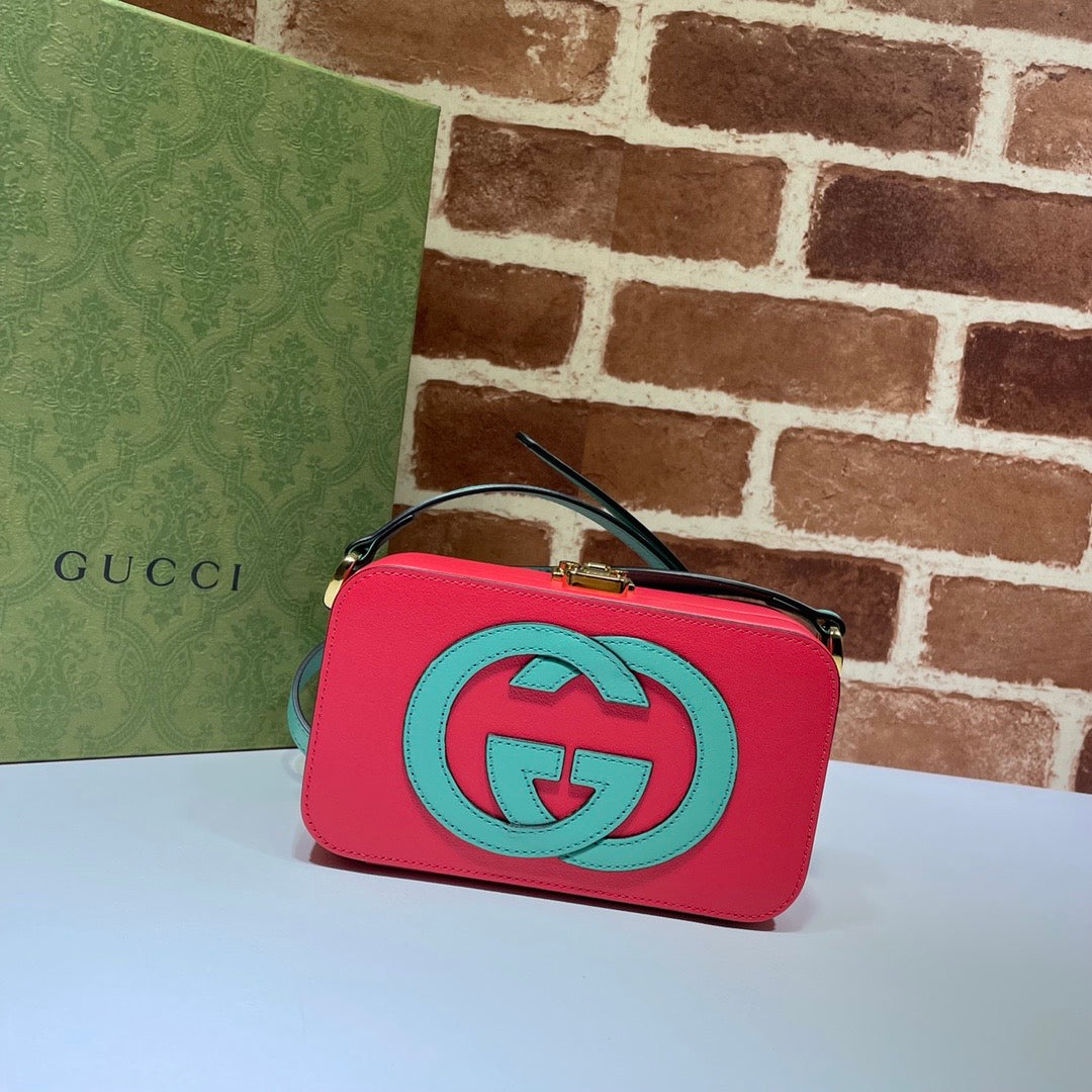 Gucci Interlocking G Leather Shoulder Bag Style 2