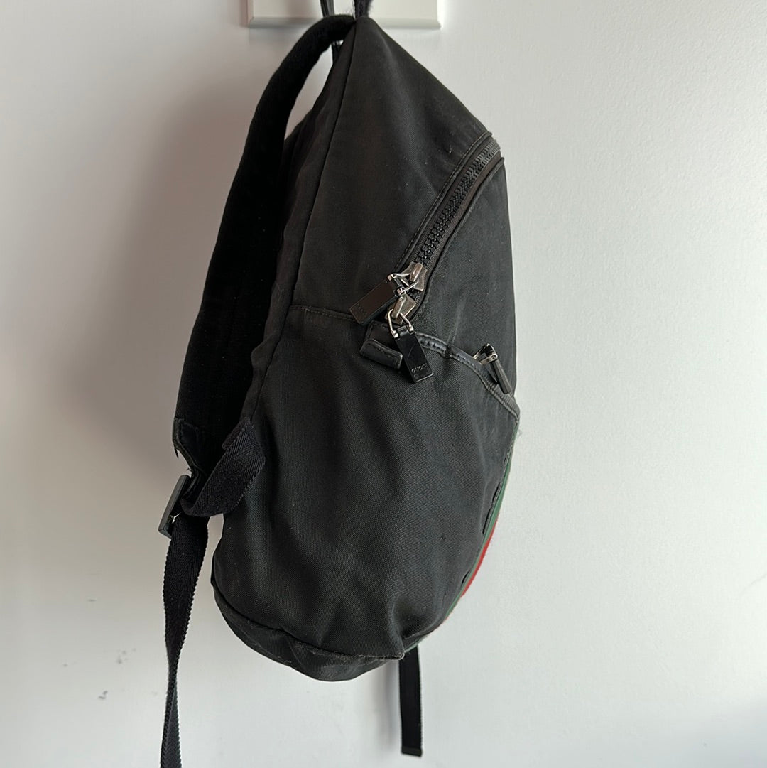 Gucci Web Nylon Backpack Style 1