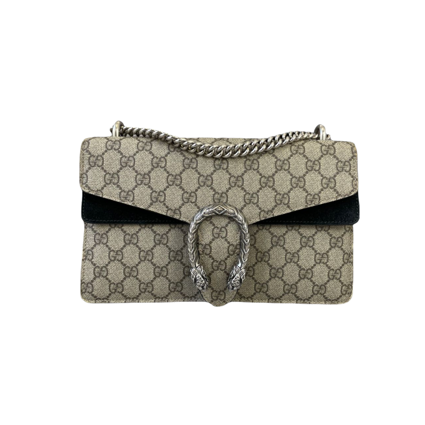 Gucci Monogram Chain Leather Shoulder Bag