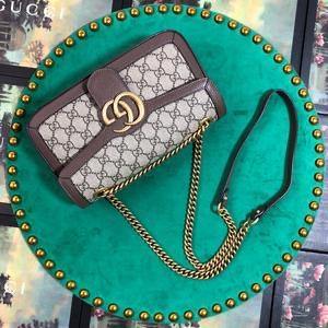 Gucci Monogram Quilted Chain Crossbody