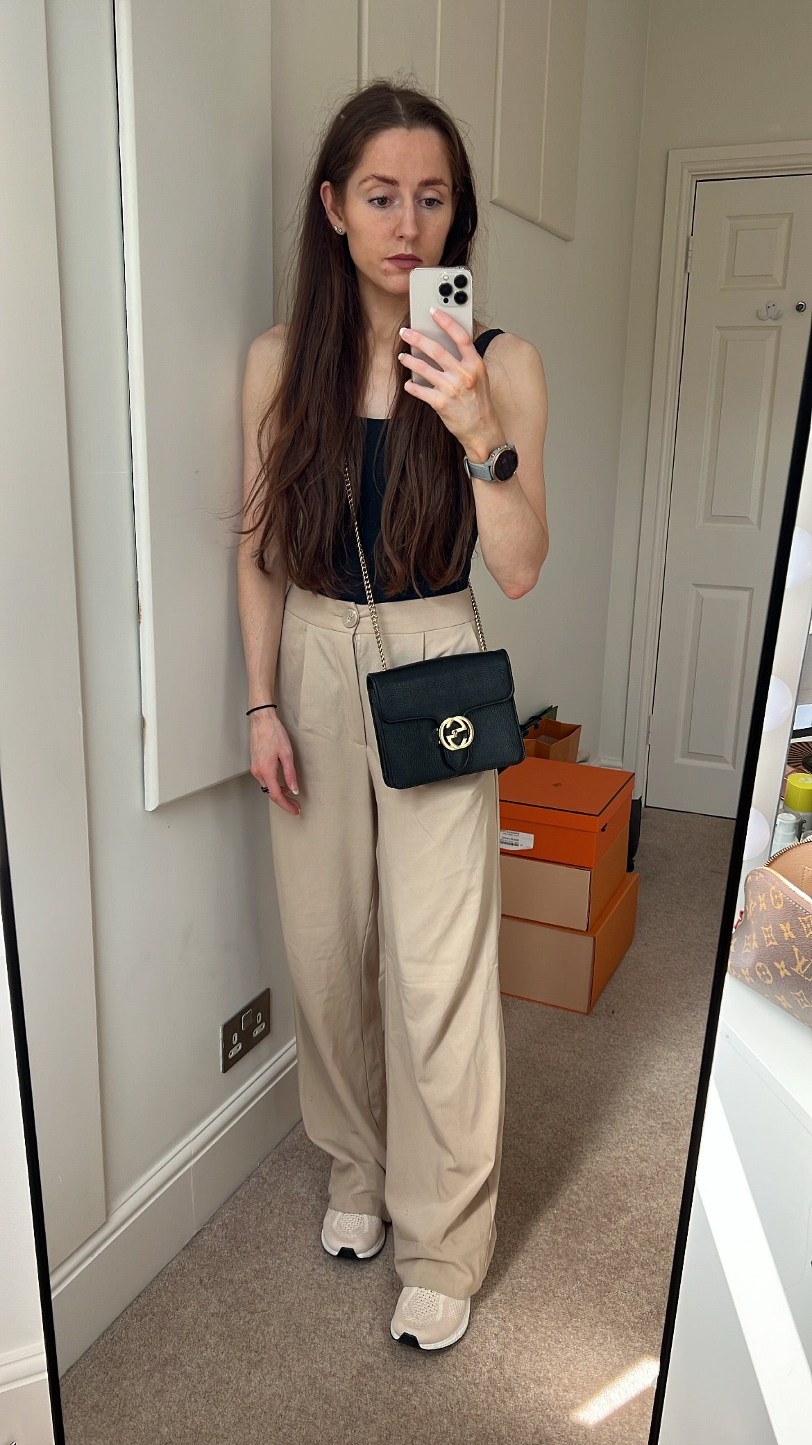 Gucci Chain Leather Shoulder Bag