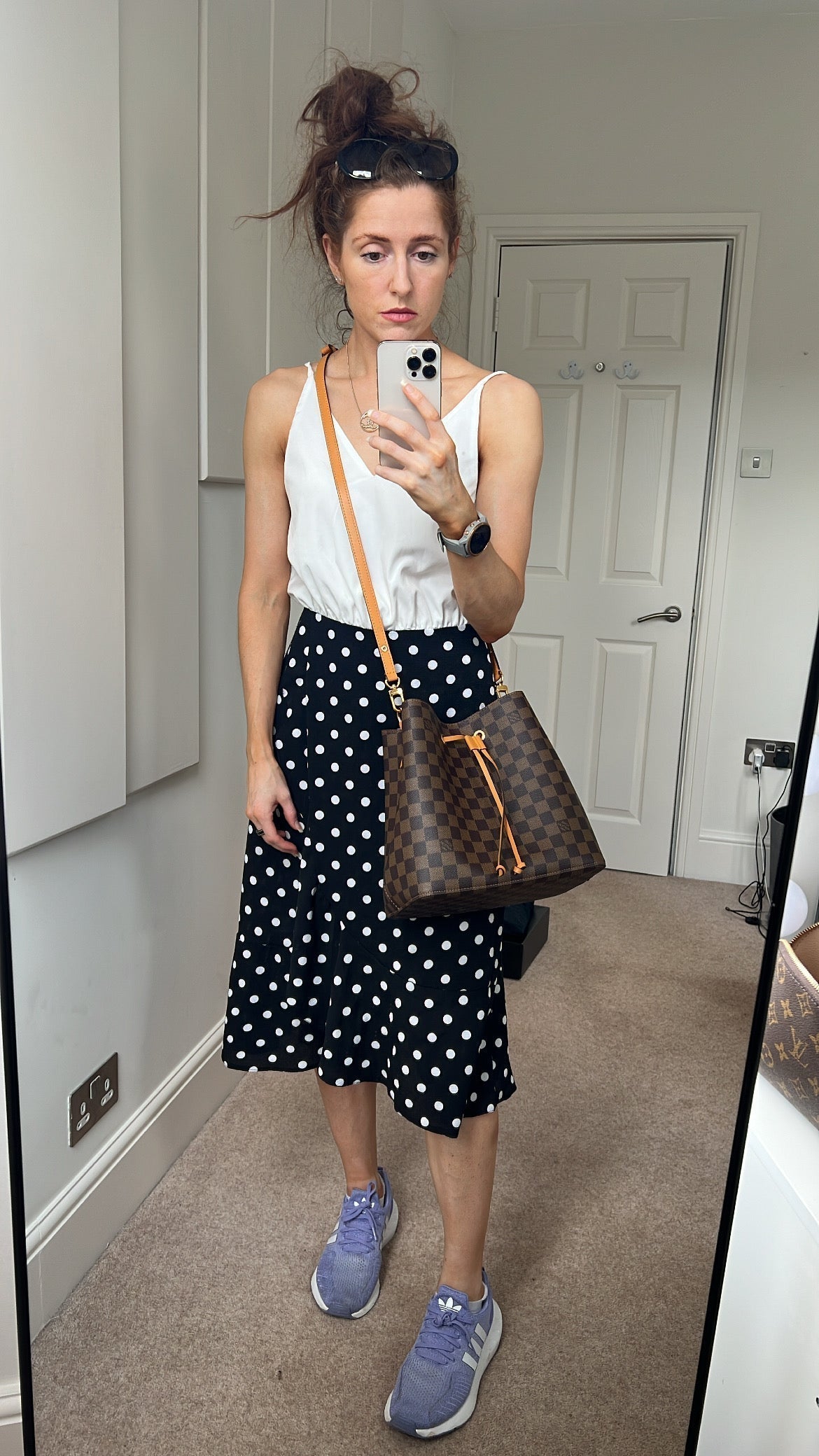 Louis Vuitton Neo Noe Damier Ebene and Safran (RRP £1,560) Handbag