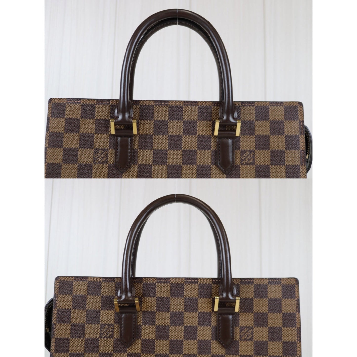 Rank A ? Louis Vuitton Damier Sack Plattote Bag ?062002