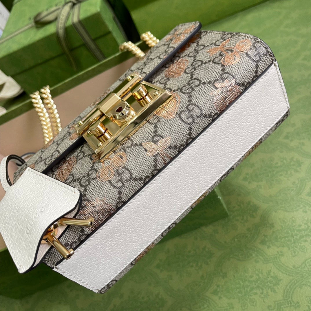 Gucci Leather Monogram Shoulder Bag Style 2