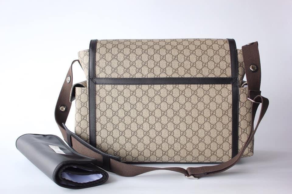 Gucci Leather Canvas Shoulder Bag Style 59