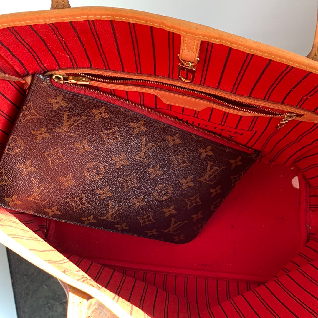 Louis Vuitton monogram Neverfull with Pochette Tote