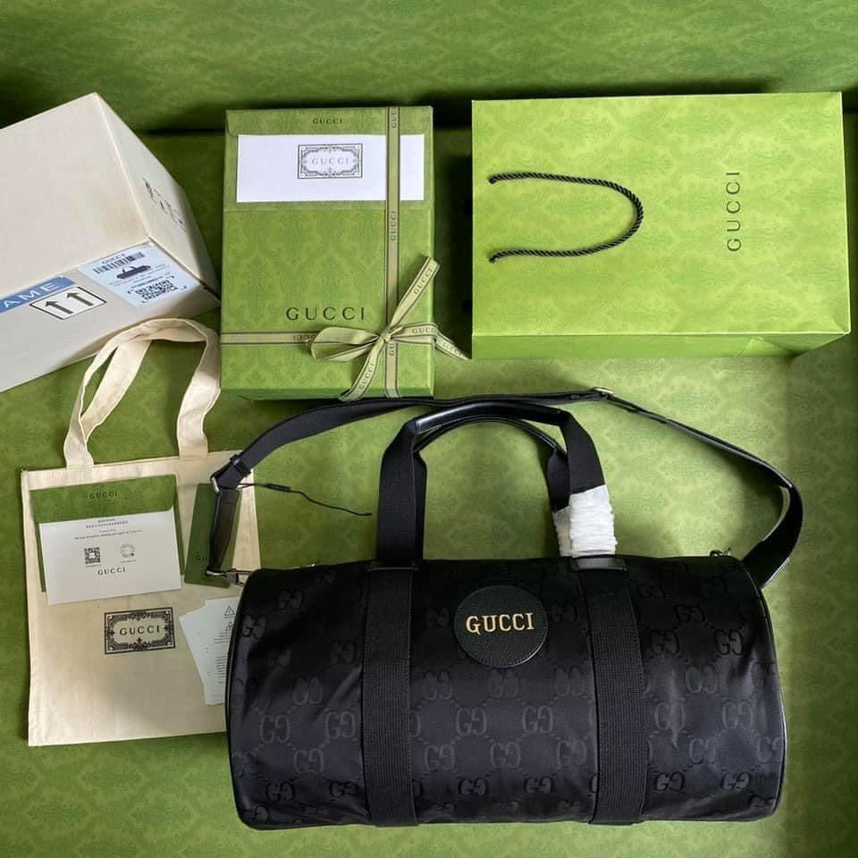 Gucci Leather Nylon Shoulder Bag Style 1