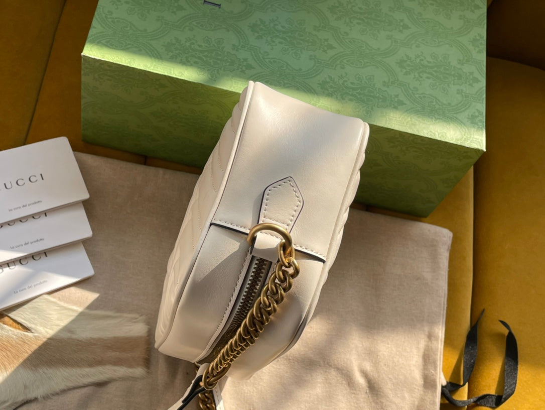 Gucci GG Marmont Leather Chain Crossbody Style 5