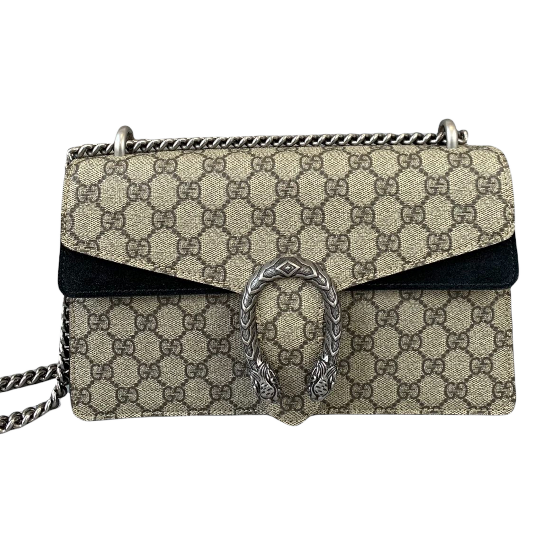 Gucci Monogram Chain Leather Shoulder Bag