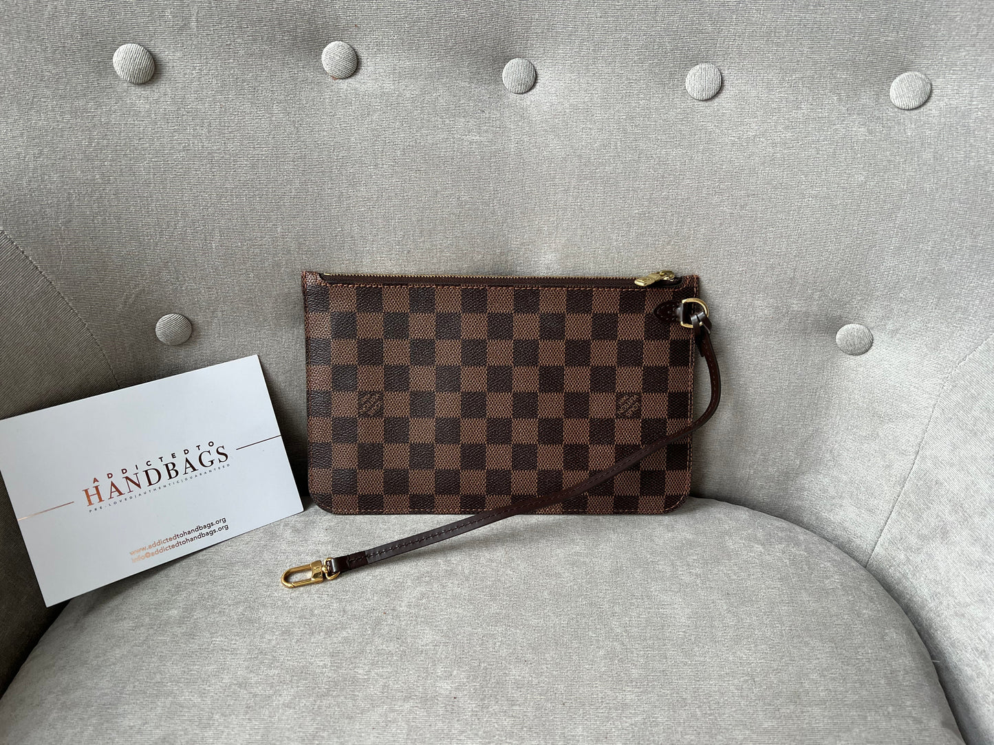 Louis Vuitton Pouch (from Neverfull) in Damier Ebene Tote