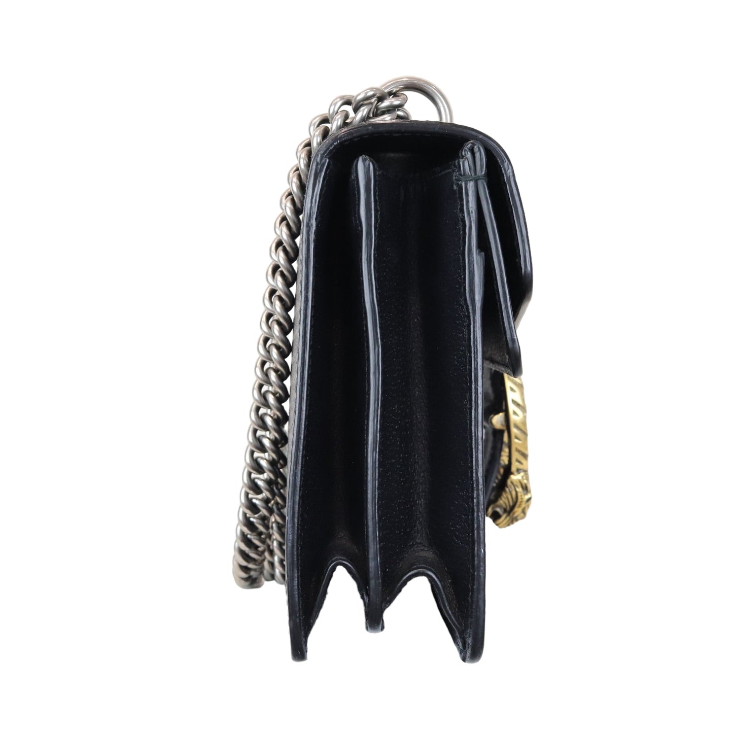 Gucci Monogram Chain Leather Shoulder Bag