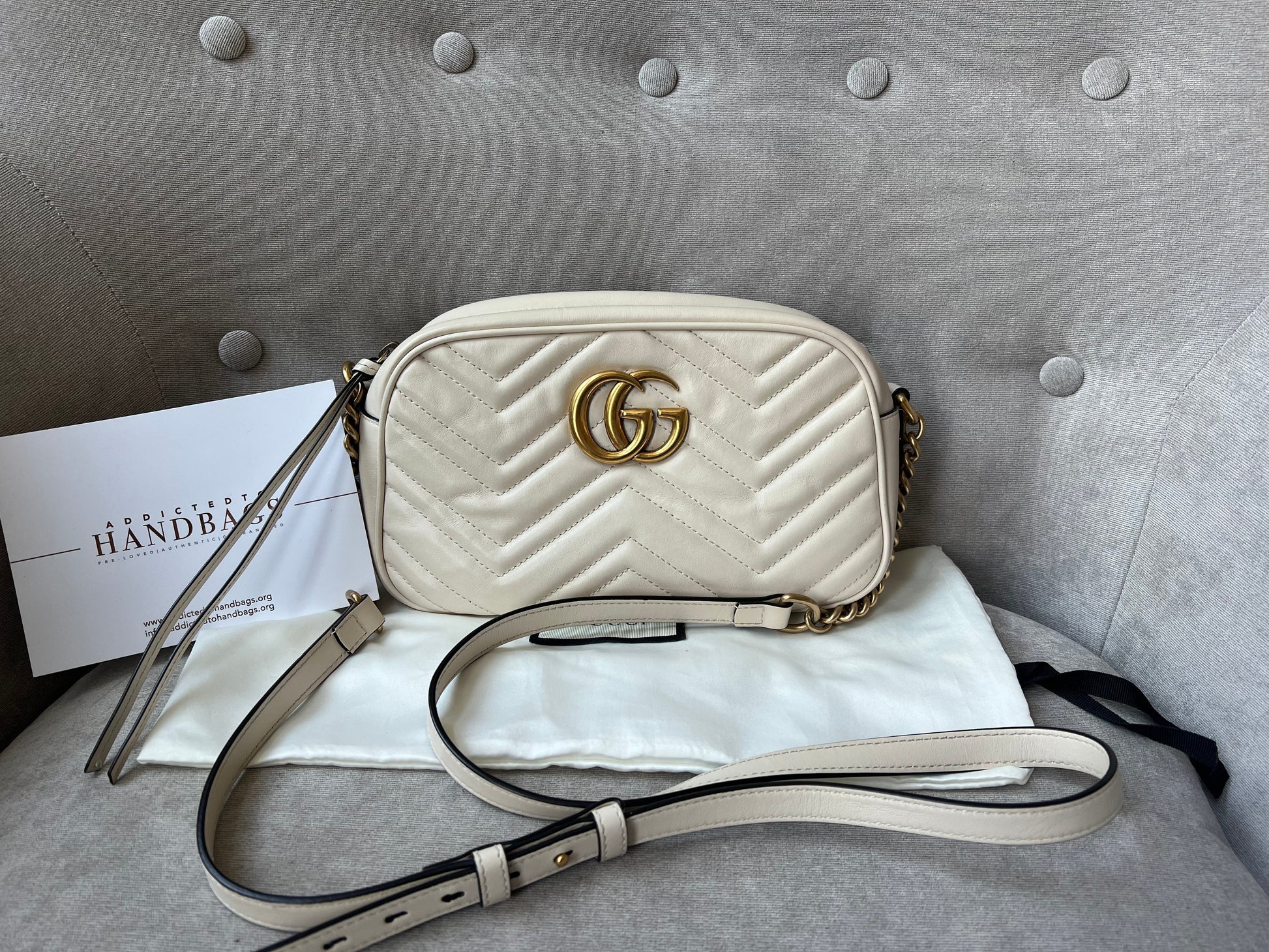 Gucci Lou Chain Leather Shoulder Bag