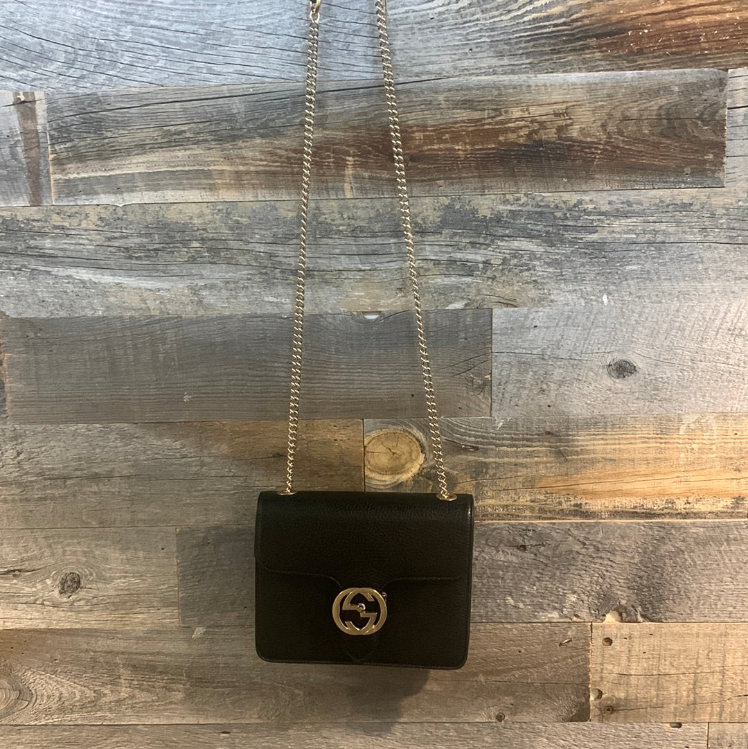 Gucci Leather Chain Crossbody Style 1