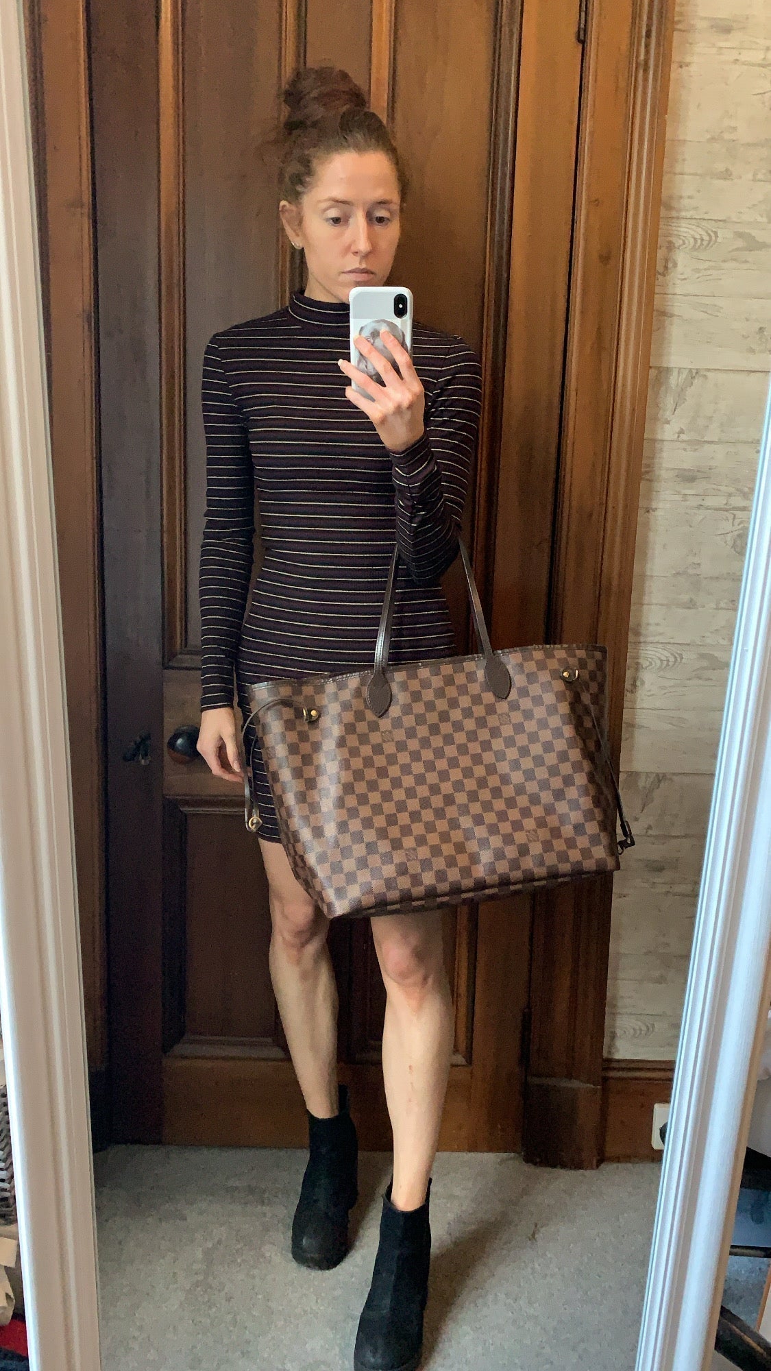 Louis Vuitton Neverfull GM Damier Ebene Cherry Interior (RRP £1,450) Tote