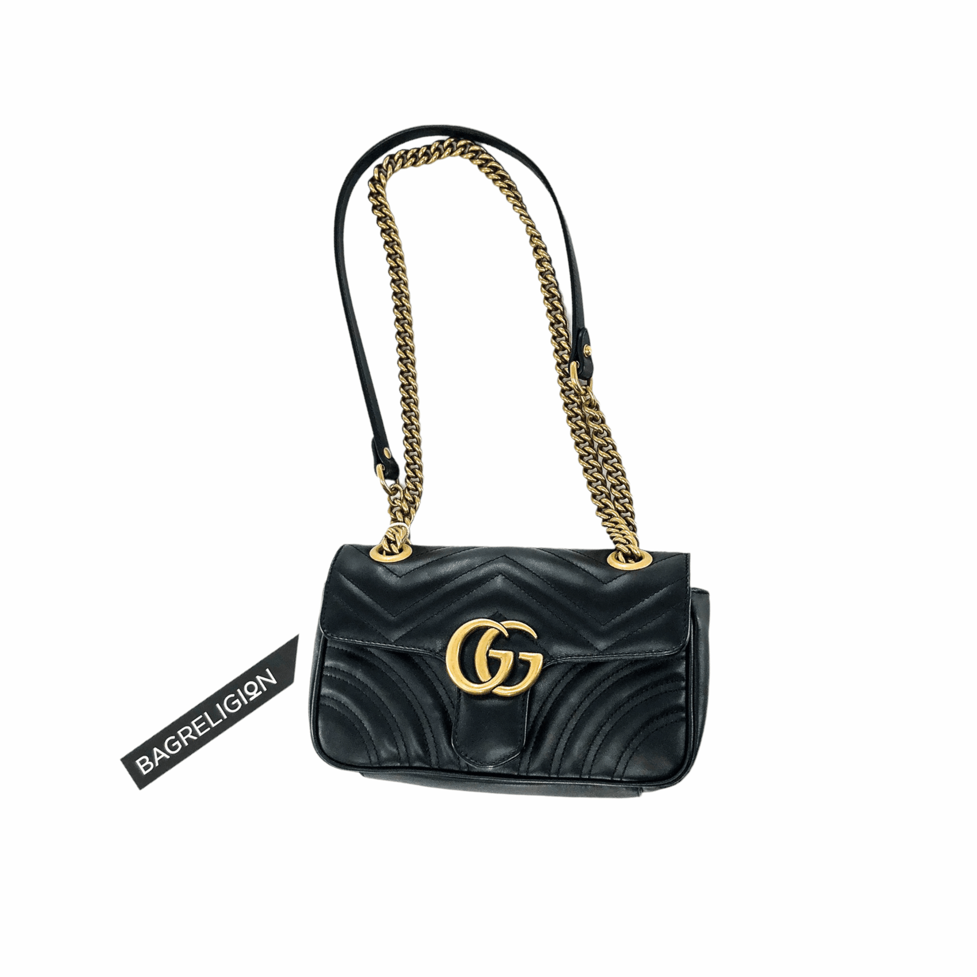 Gucci Lou Chain Leather Shoulder Bag