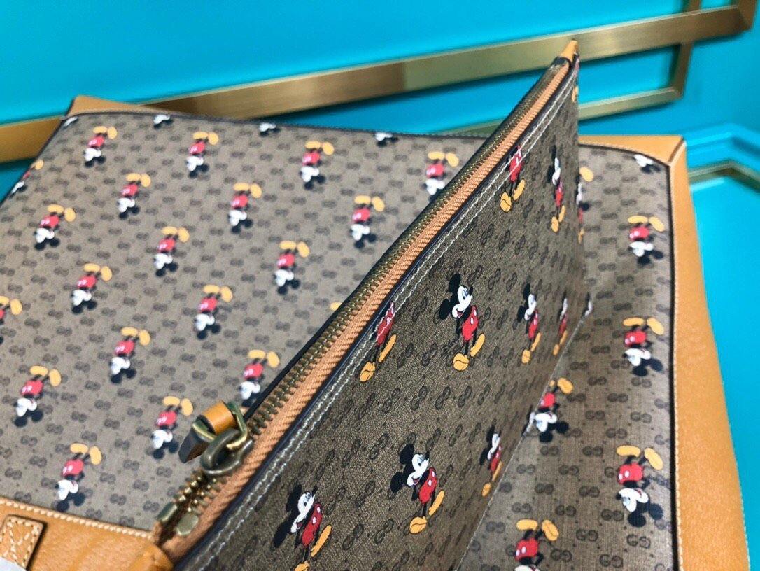 Gucci Monogram Leather Canvas Tote