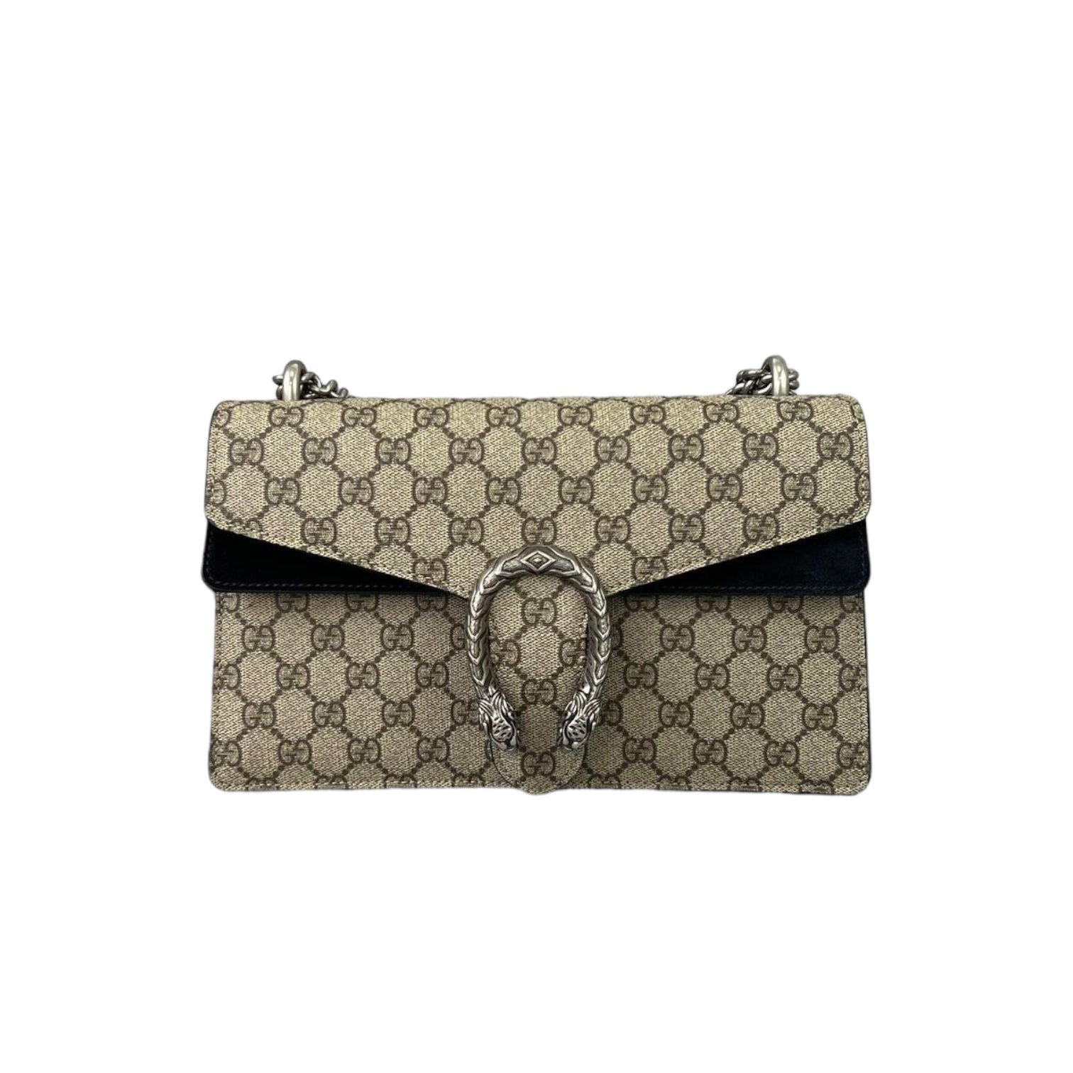 Gucci Monogram Chain Leather Shoulder Bag