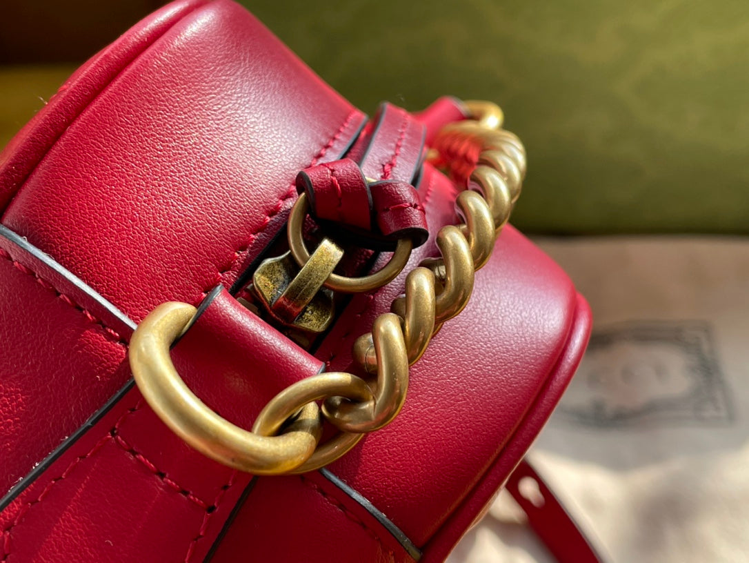 Gucci Monogram Chain Leather Crossbody
