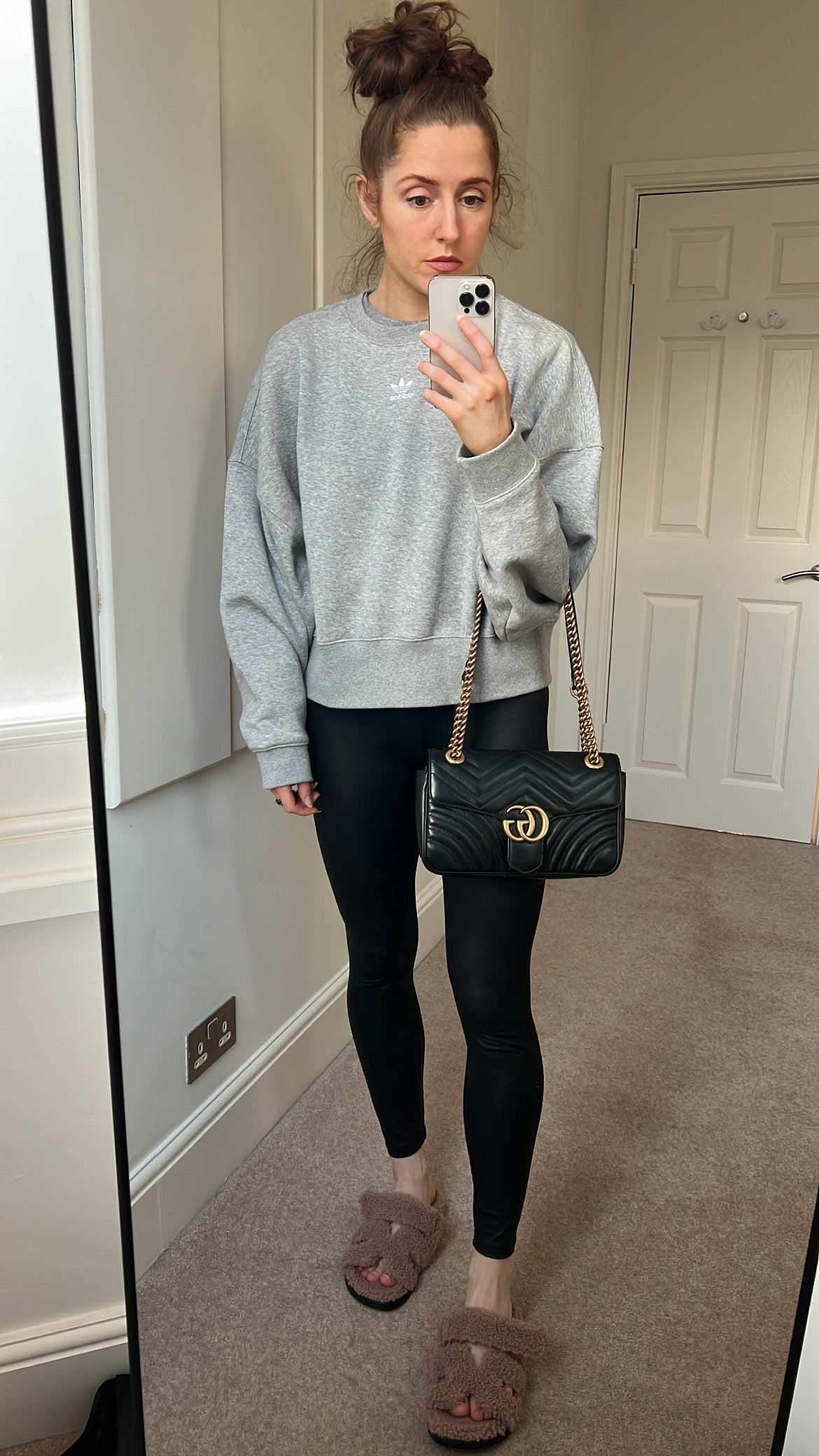 Gucci Lou Chain Leather Shoulder Bag