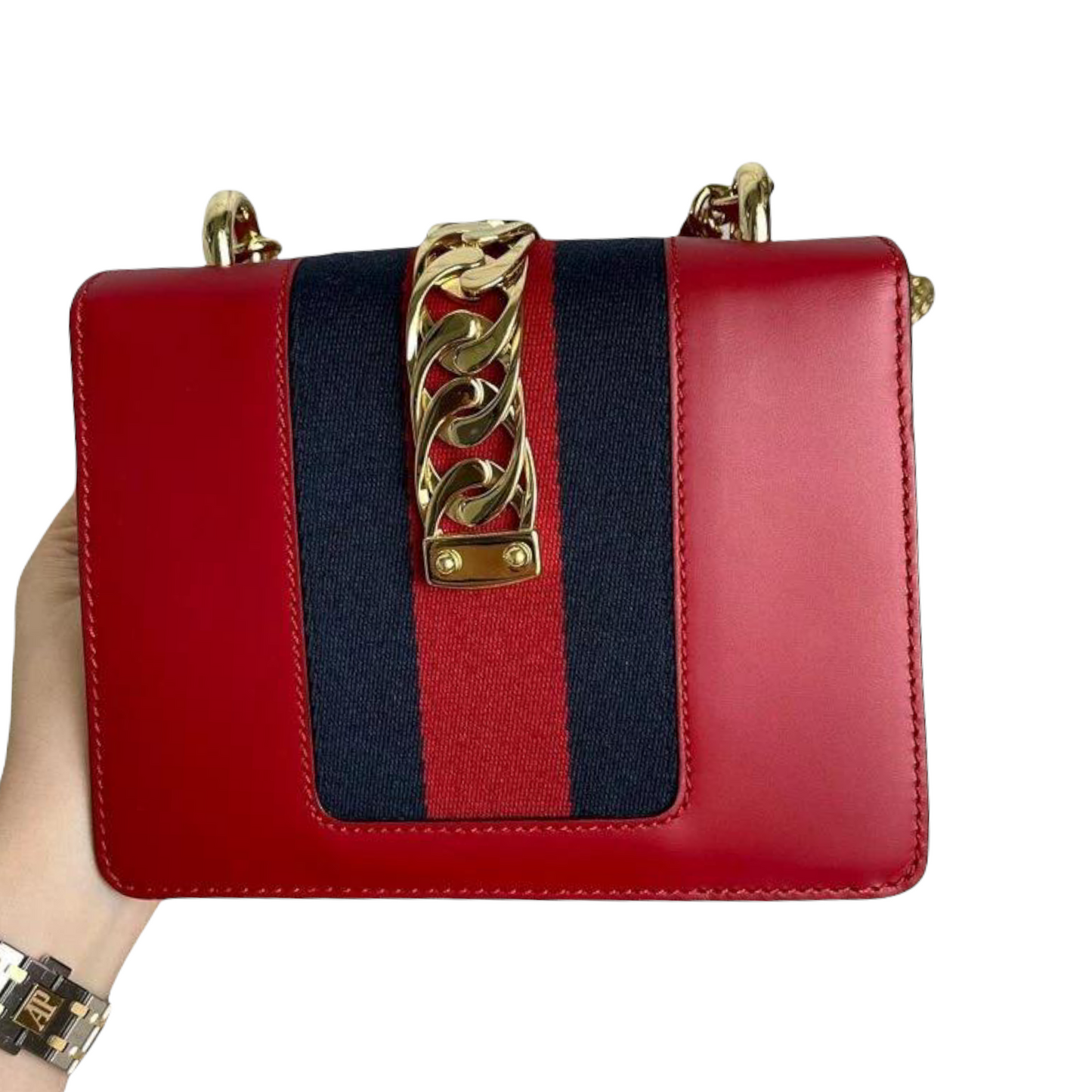 Gucci Chain Leather Shoulder Bag