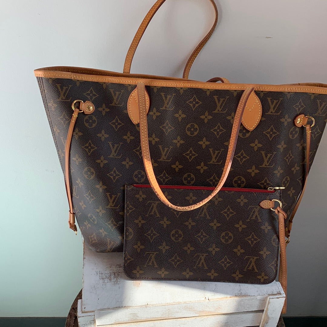 Louis Vuitton monogram Neverfull with Pochette Tote