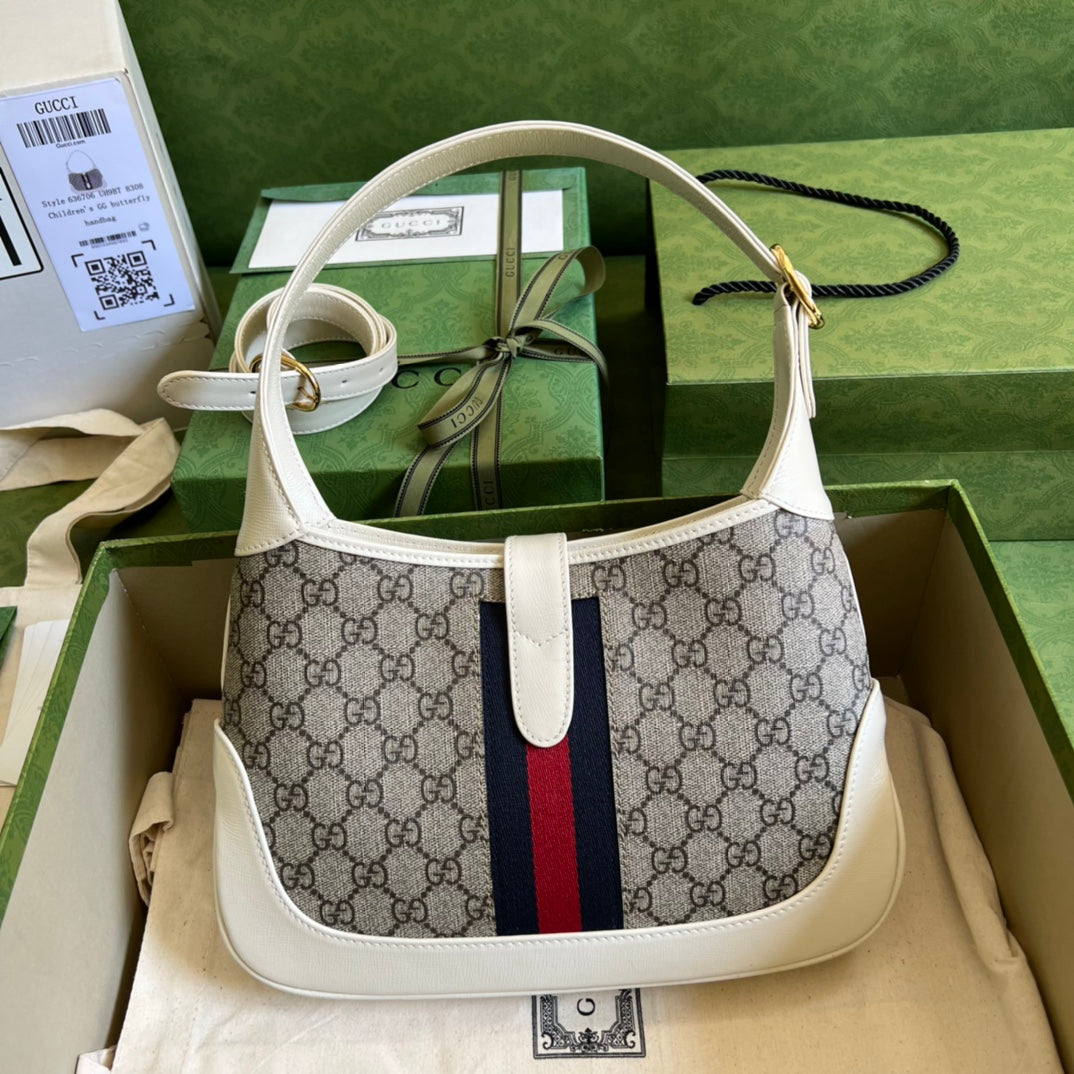 Gucci Monogram Leather Canvas Crossbody