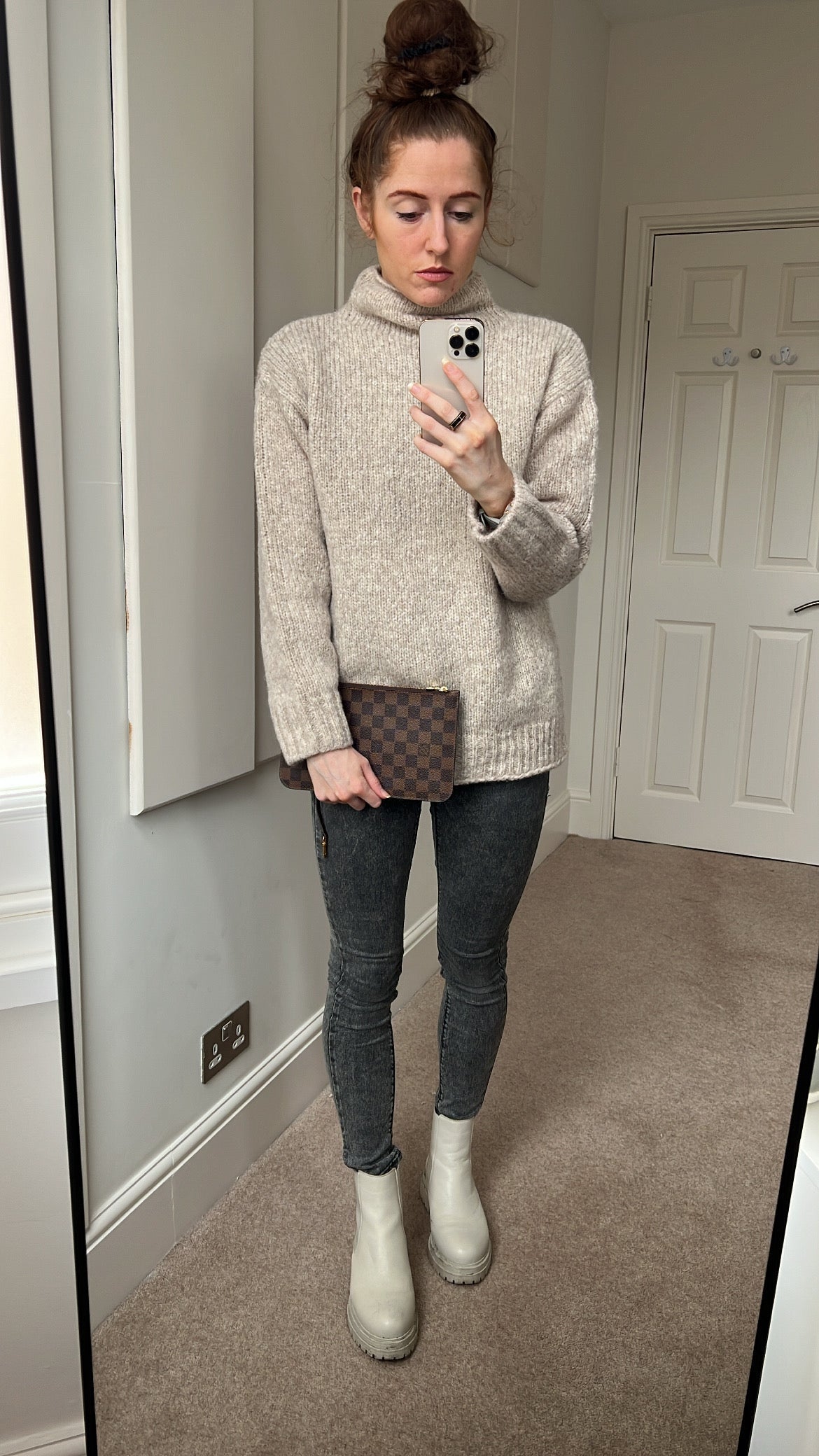 Louis Vuitton Pouch (from Neverfull) in Damier Ebene Tote