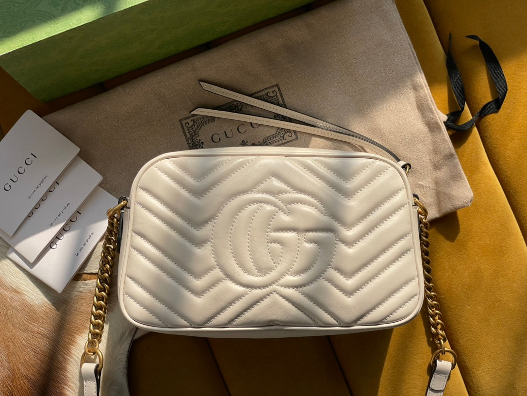 Gucci GG Marmont Leather Chain Crossbody Style 5