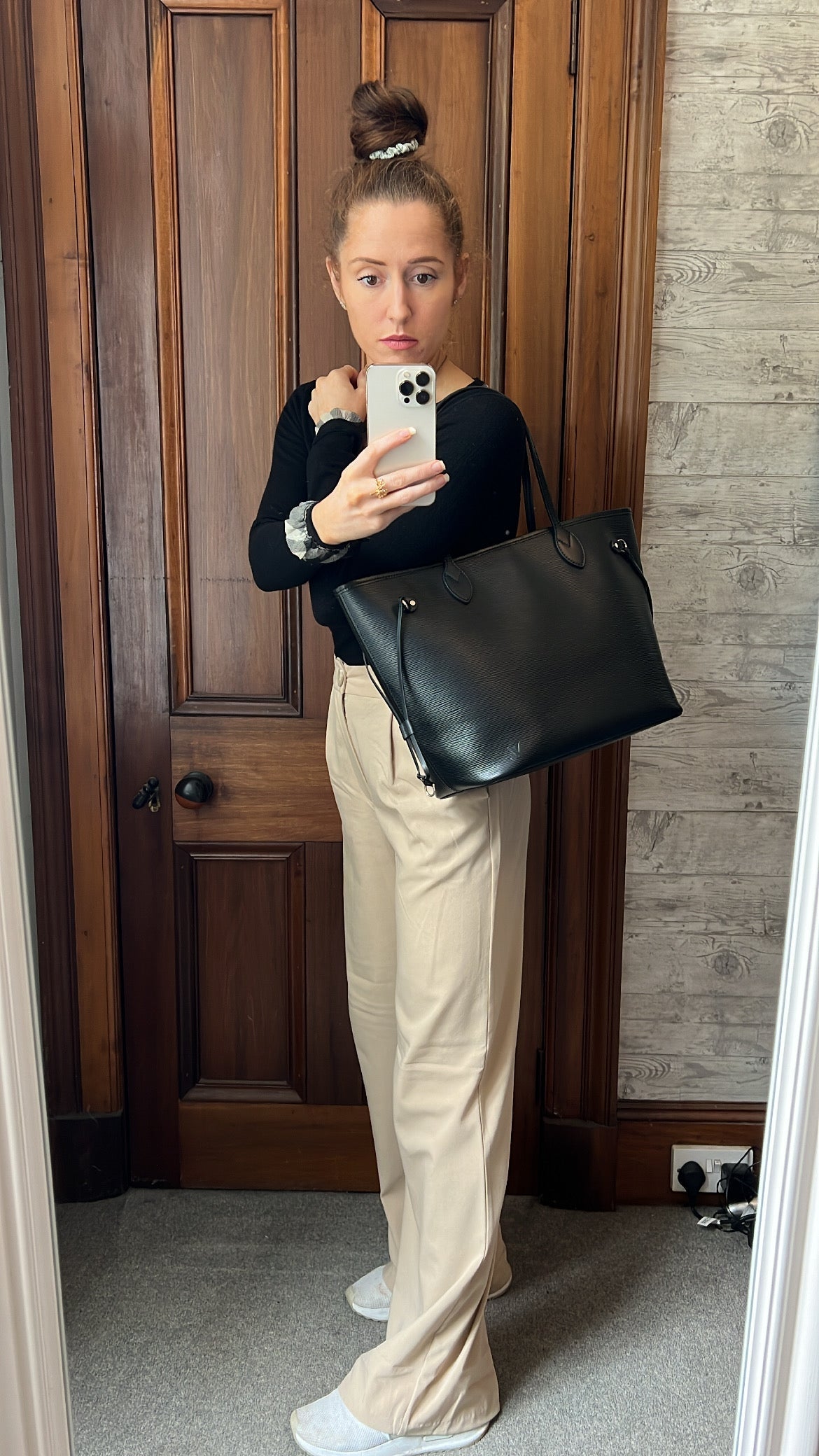 Louis Vuitton Neverfull MM Black Epi Leather (RRP £1,740) Tote