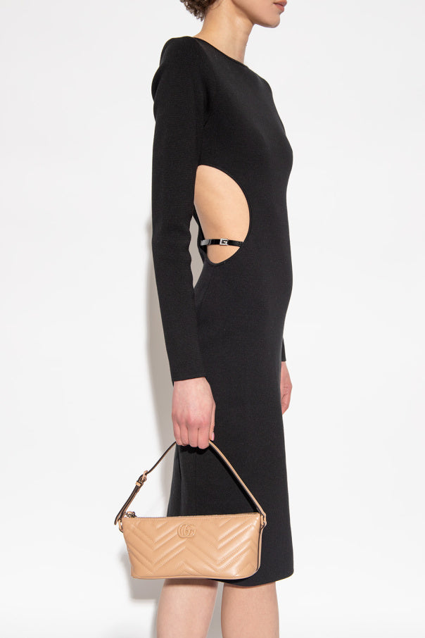Gucci Baguette Leather Top Handle Shoulder Bag