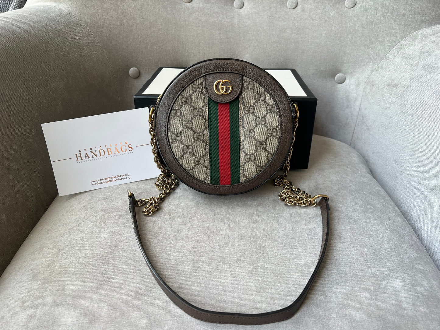 Gucci Chain Leather Shoulder Bag