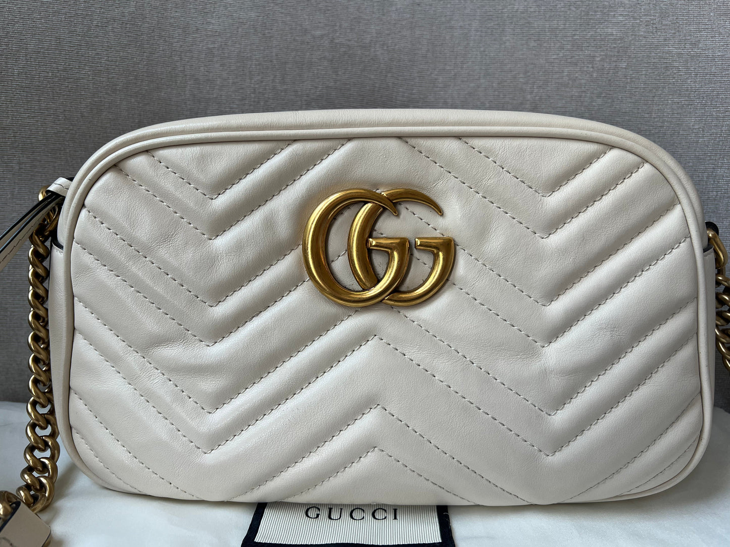 Gucci Lou Chain Leather Shoulder Bag