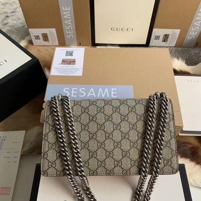 Gucci Monogram Chain Canvas Crossbody