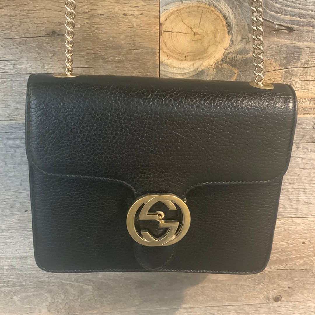 Gucci Leather Chain Crossbody Style 1