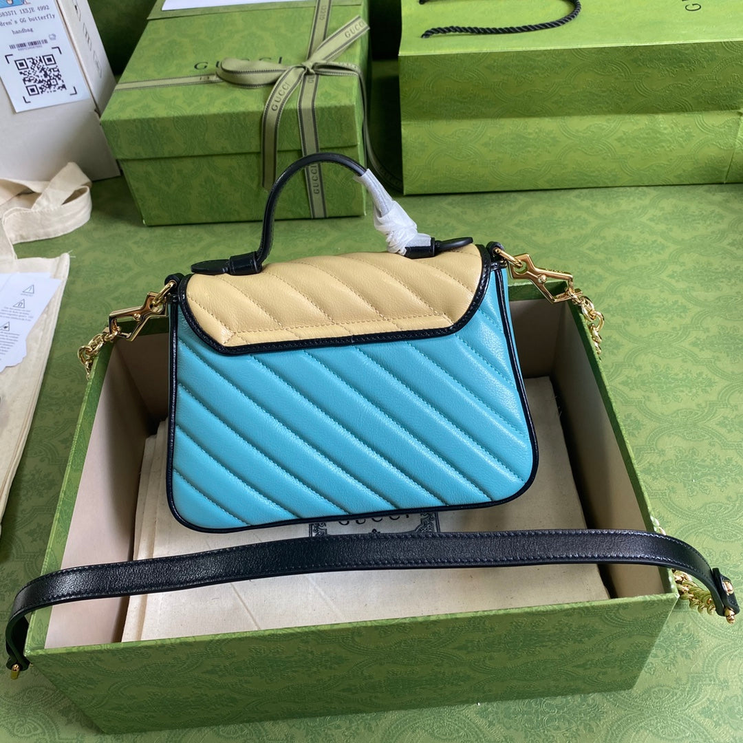 Gucci GG Marmont Quilted Chain Shoulder Bag Style 4