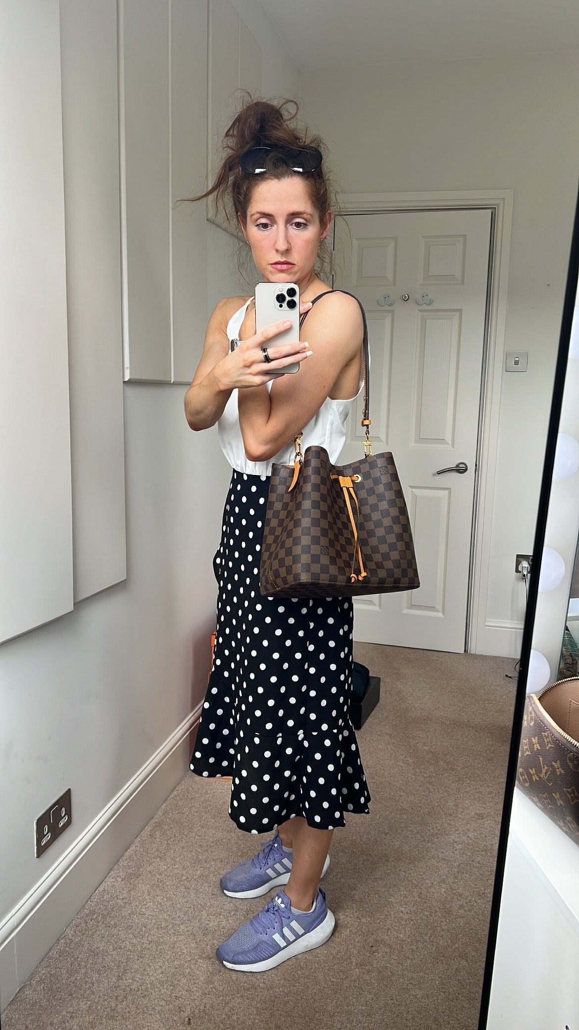 Louis Vuitton Neo Noe Damier Ebene and Safran (RRP £1,560) Handbag