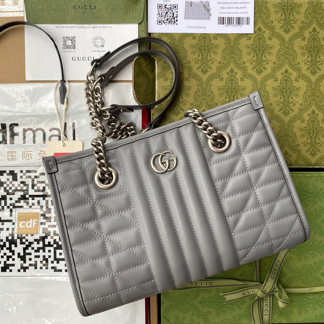 Gucci GG Marmont Leather Tote Style 5