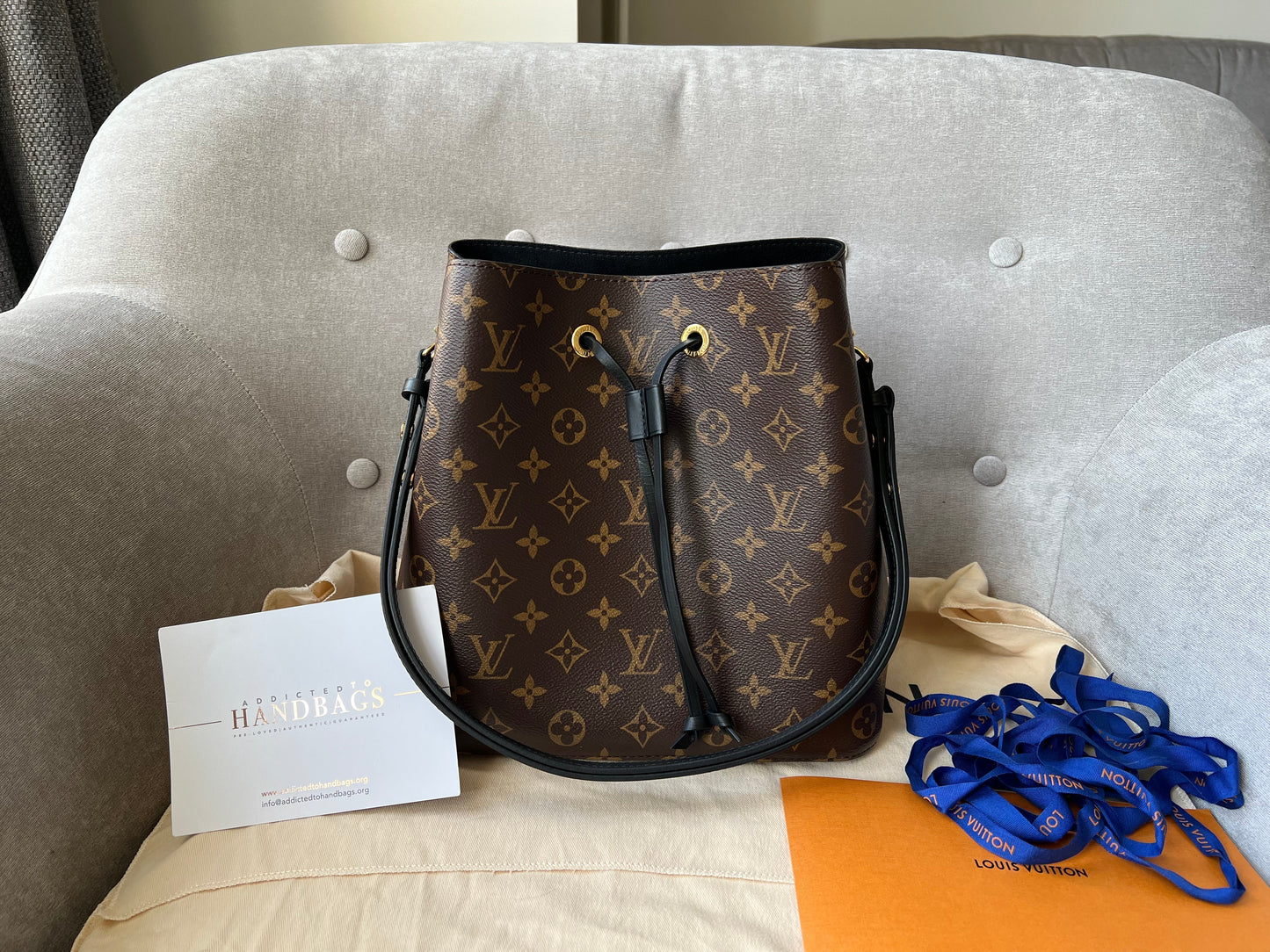 Louis Vuitton Neo Noe Monogram and Black (RRP £1,450) Handbag