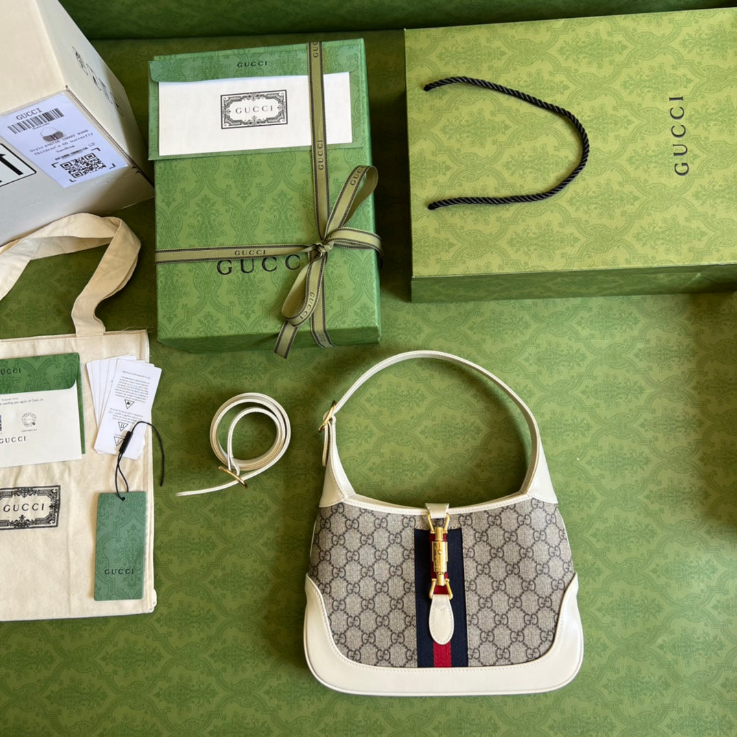 Gucci Monogram Leather Canvas Crossbody