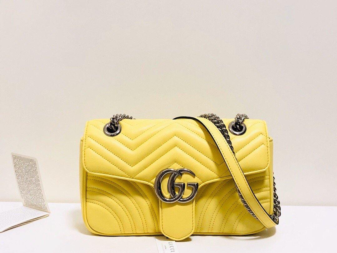 Gucci Monogram Chain Leather Crossbody