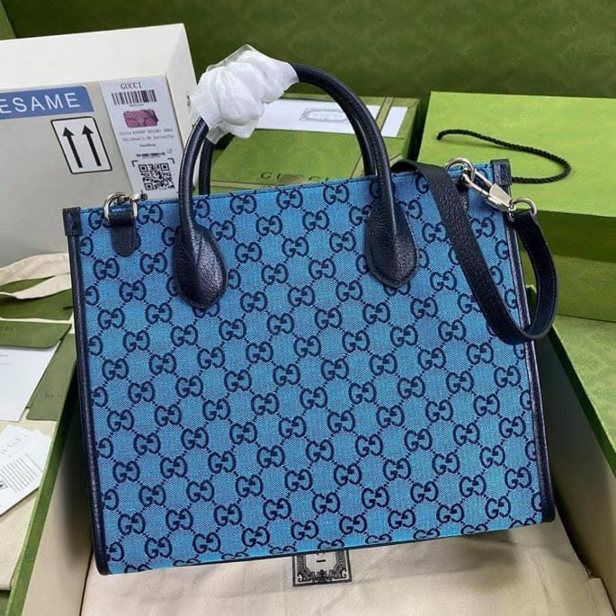 Gucci Leather Canvas Tote Style 16